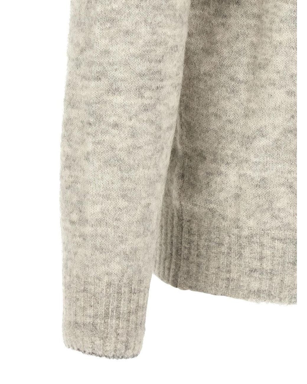 Brunello Cucinelli White V Neck Cardigan for men