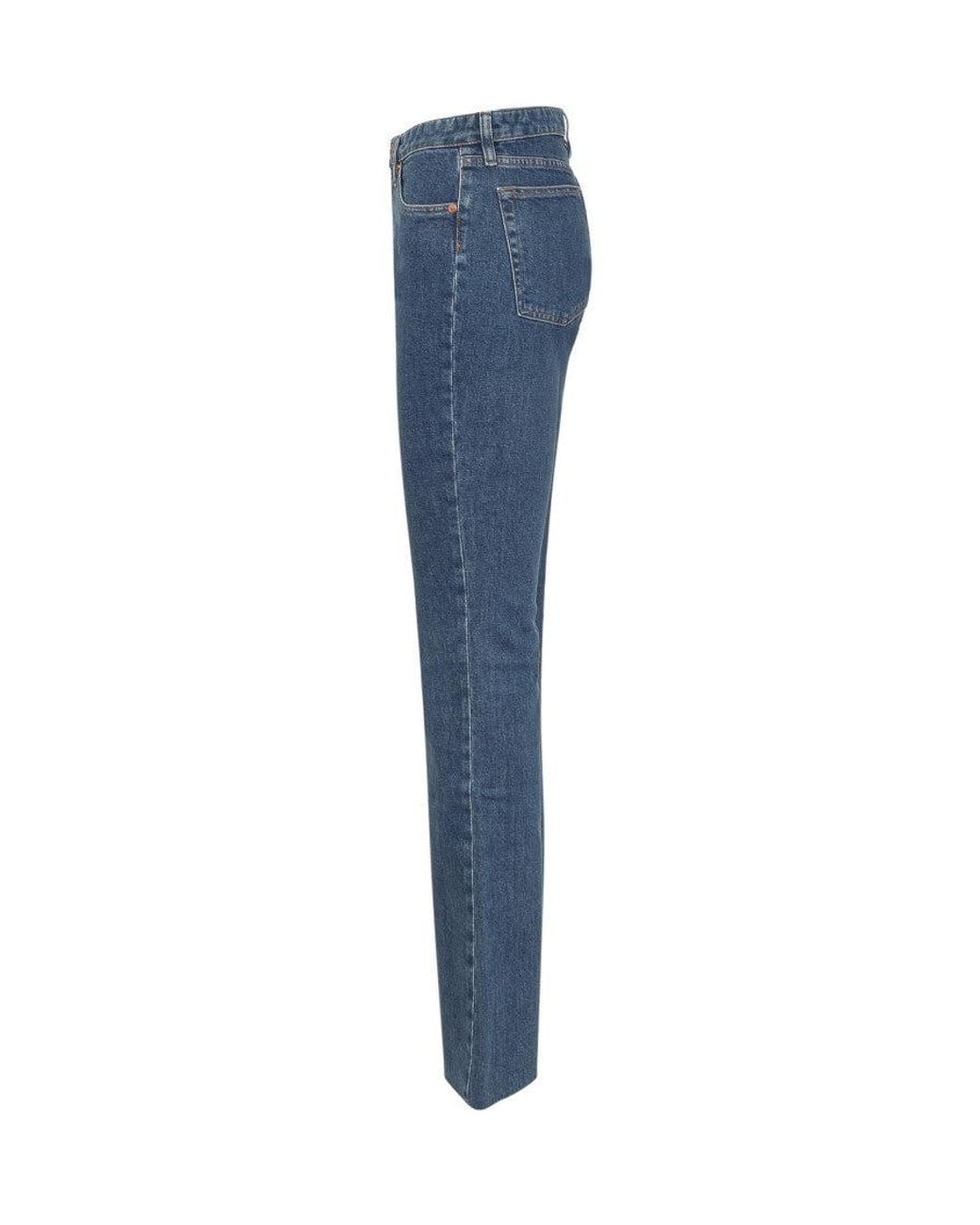 3x1 Blue Flared High Rise Jeans