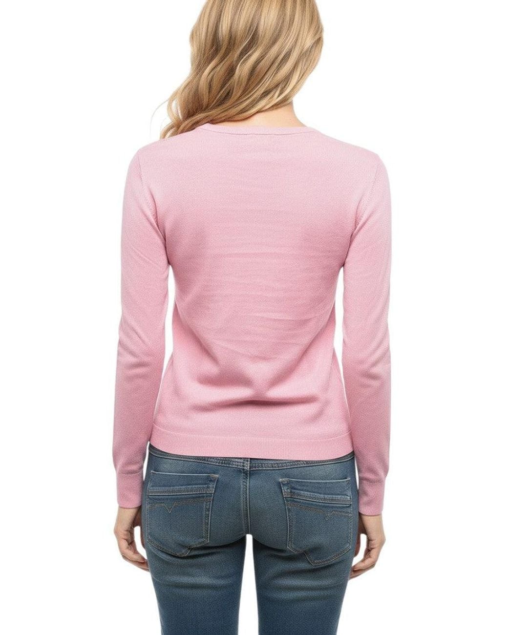 DIESEL Red Solid Crew Neck Sweater