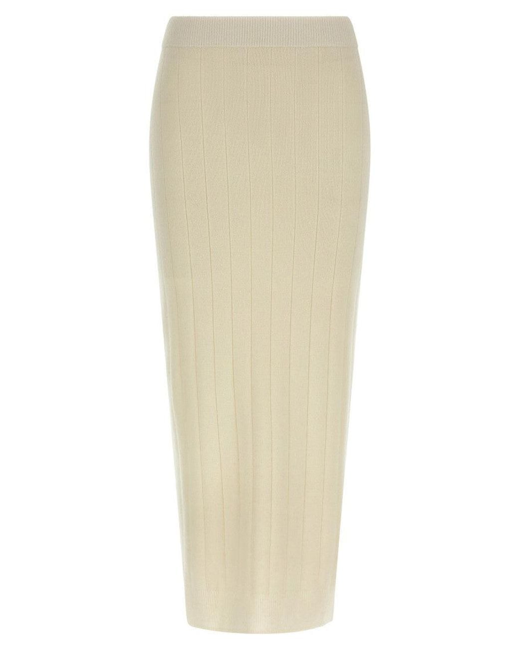 Max Mara White 'Sante' Skirt