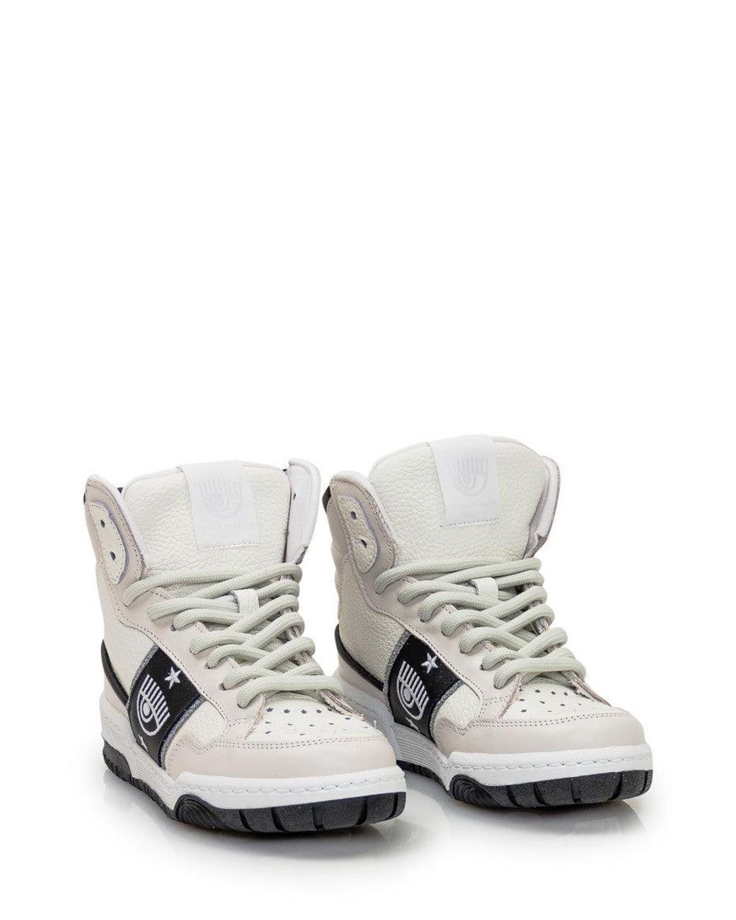 Chiara Ferragni White Logo Cf-1 Sneakers