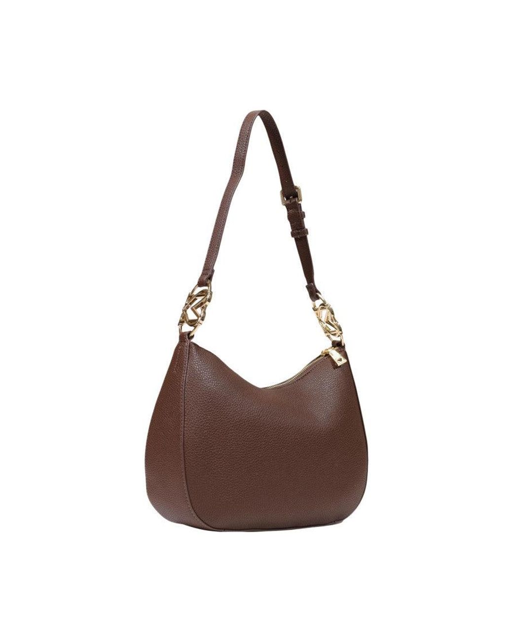 Love Moschino Brown Logo Medium Shoulder Bag