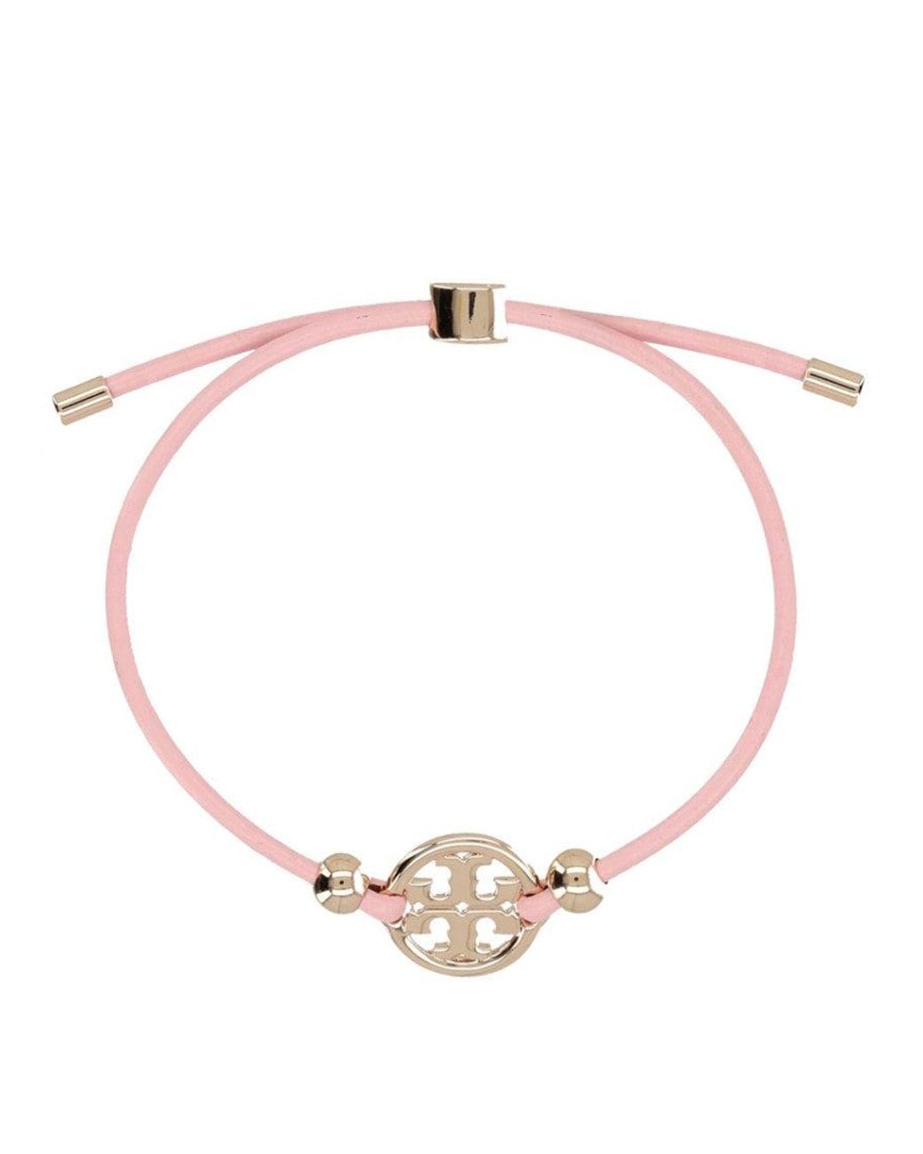 Tory Burch White Miller Cord Bracelet