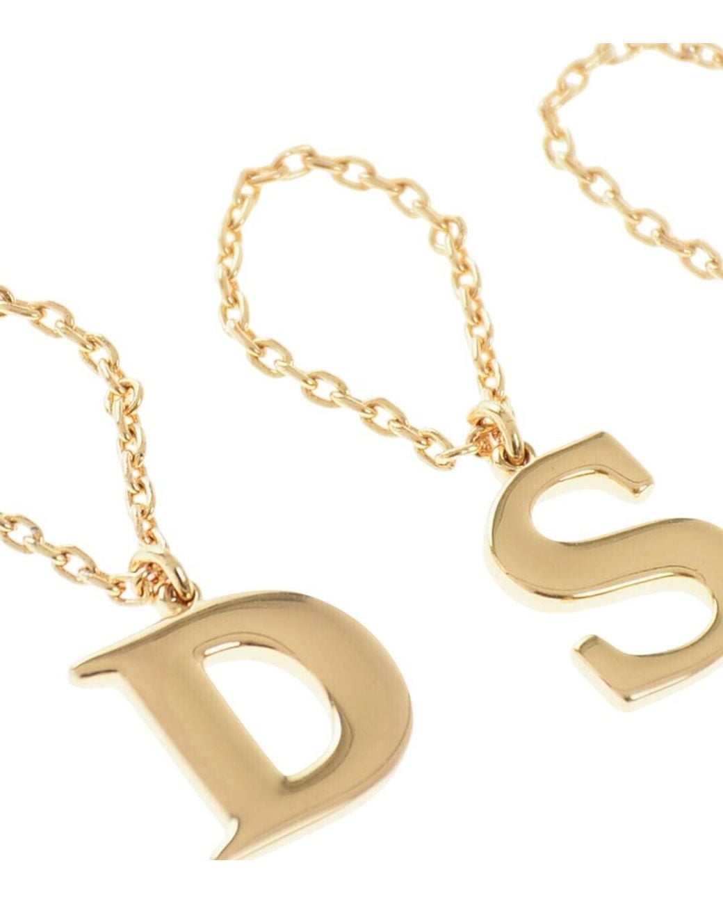 DSquared² Metallic Logo Charm Rings Set