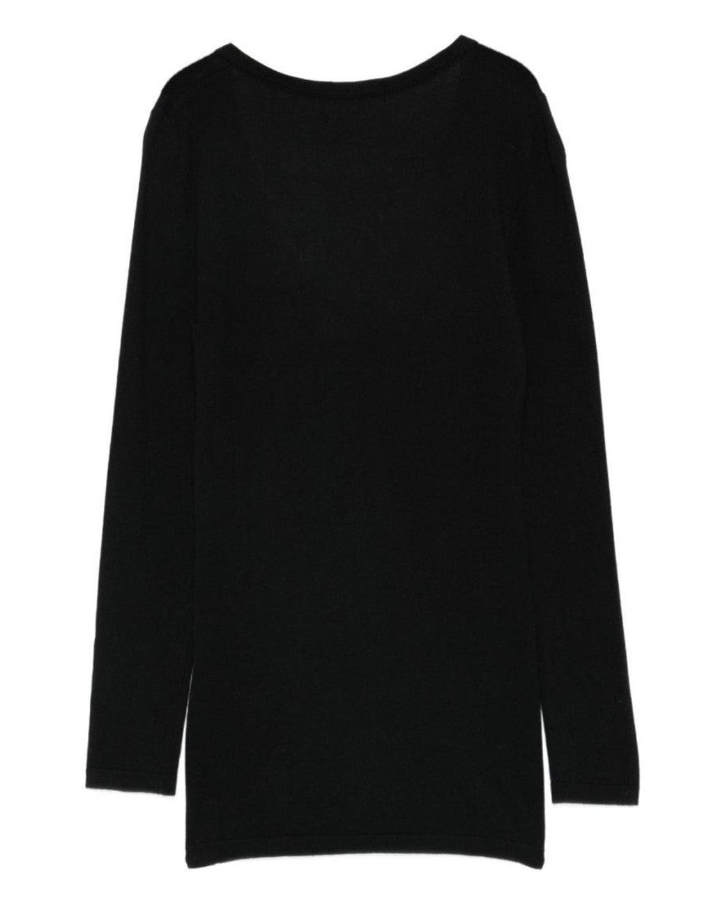 Lisa Yang Black Scoop Neck Sweater