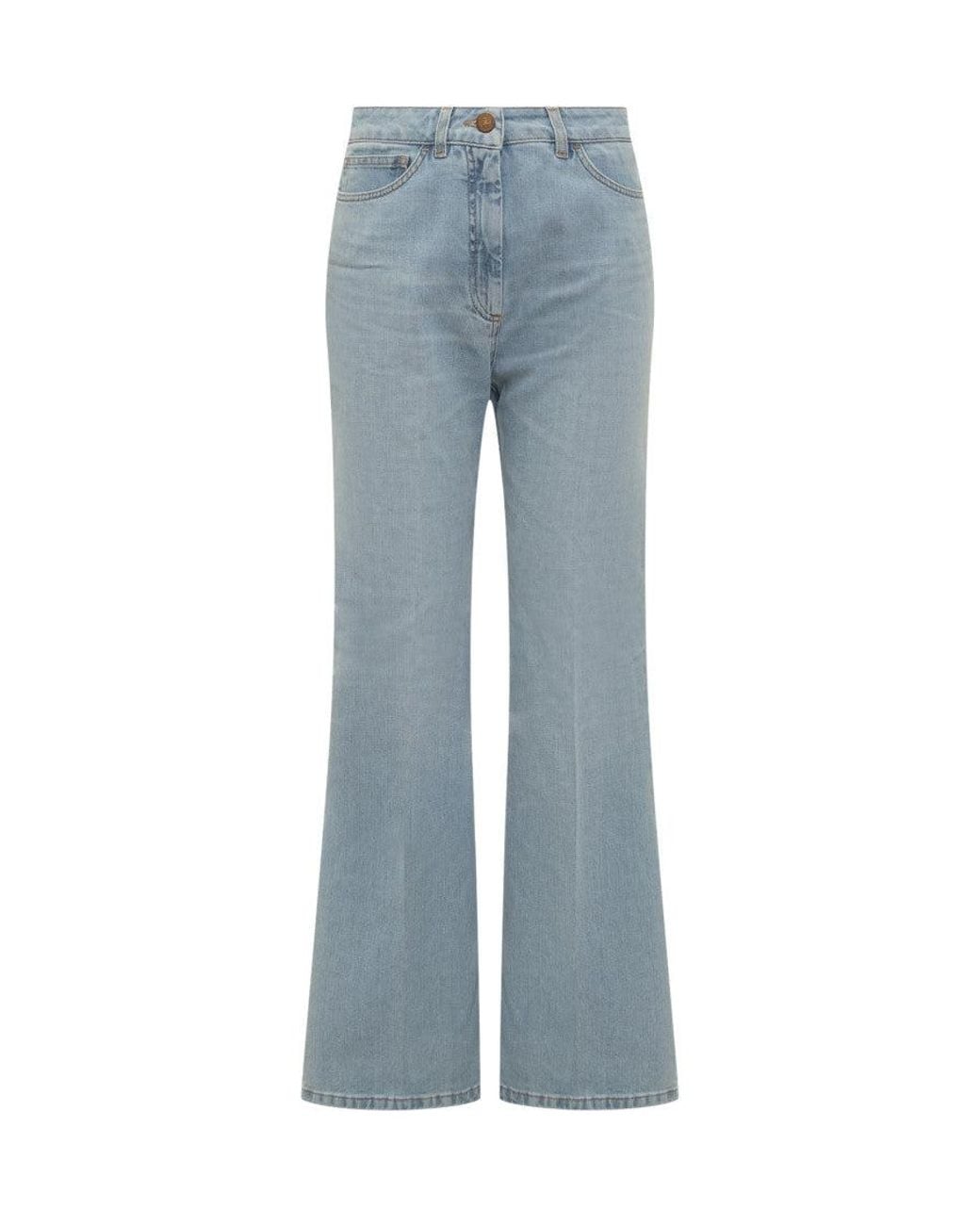 Seafarer Blue Flared High Rise Jeans