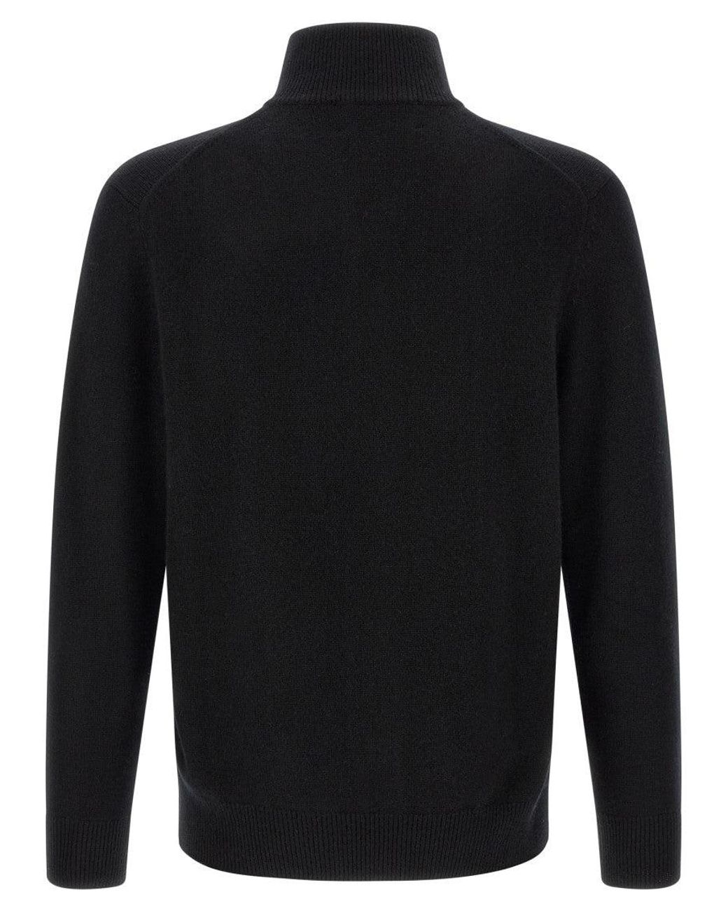 Ballantyne Black Turtle Neck Cardigan for men