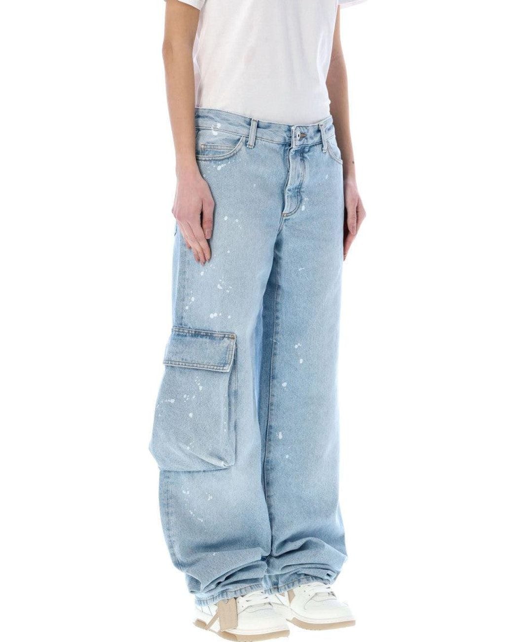 Off-White c/o Virgil Abloh Blue Toybox Denim Cargo