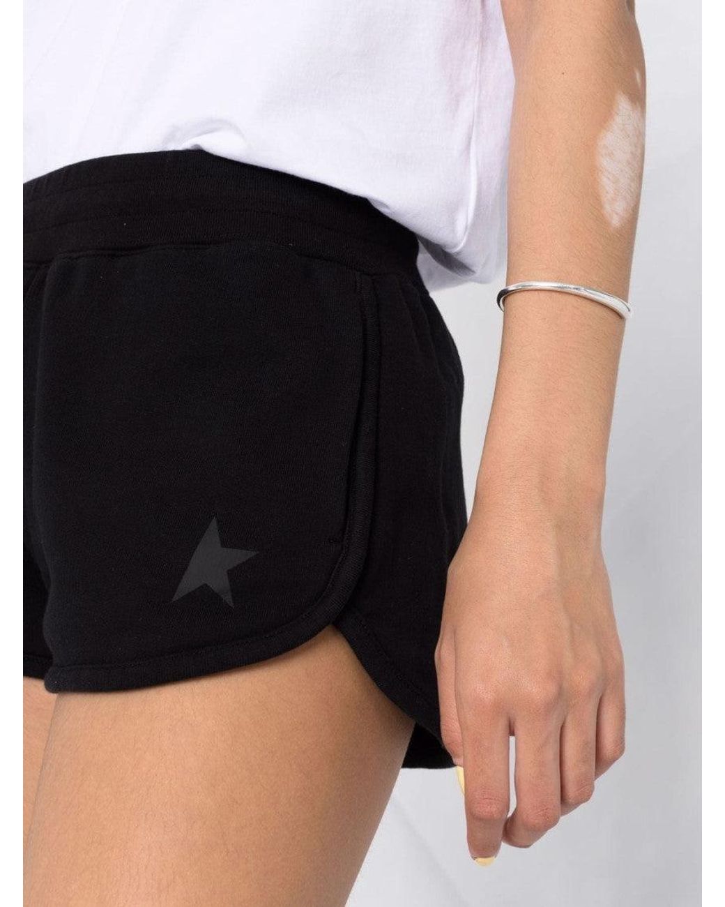 Golden Goose Deluxe Brand Black Elasticated Short-Shorts Shorts