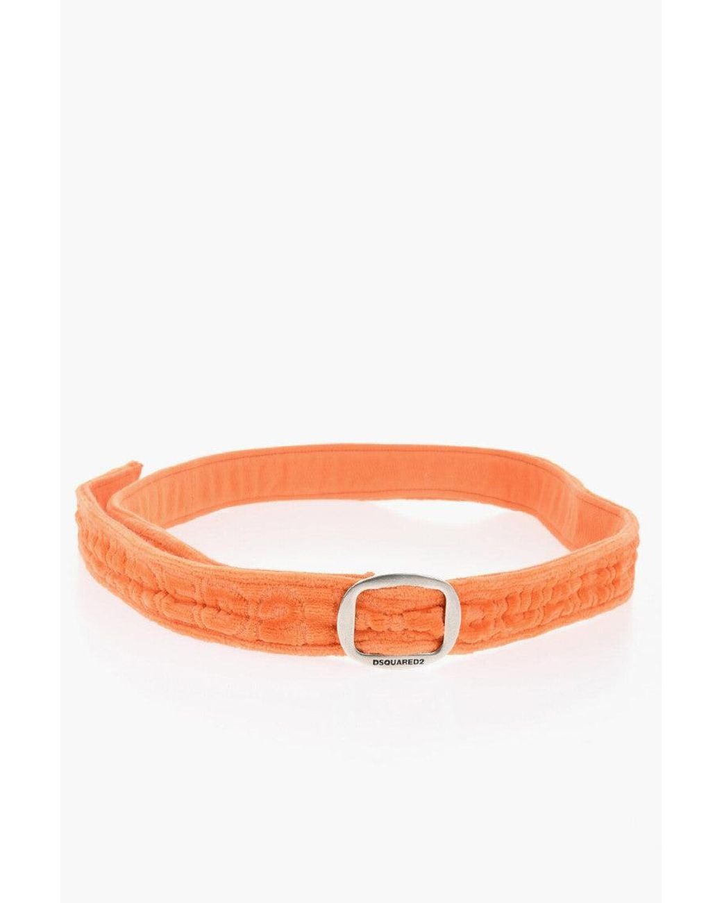DSquared² Orange Twin Beach Solid Adjustable Belt