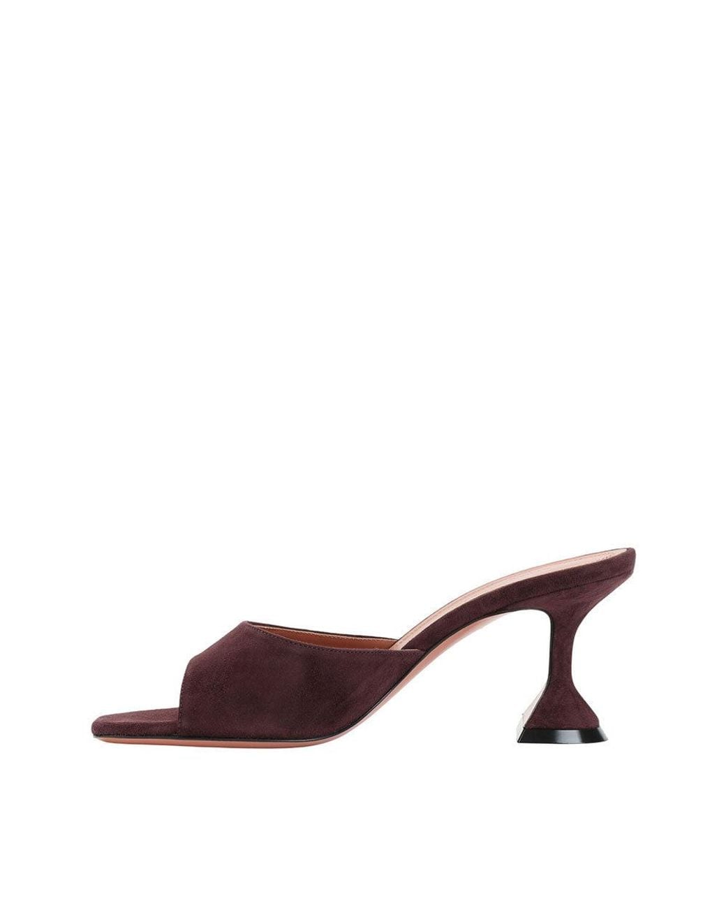 AMINA MUADDI Brown Burgundy Lupita Heels
