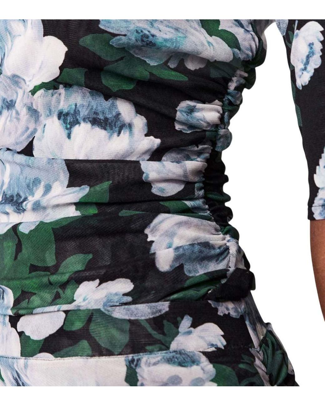 Stella McCartney Green Floral Round Neck Top