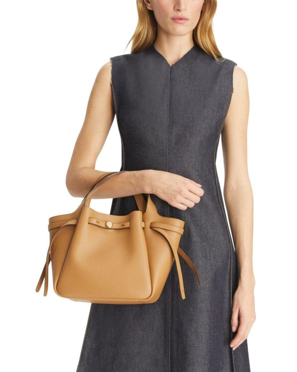 Tory Burch Metallic Romy Small Tote