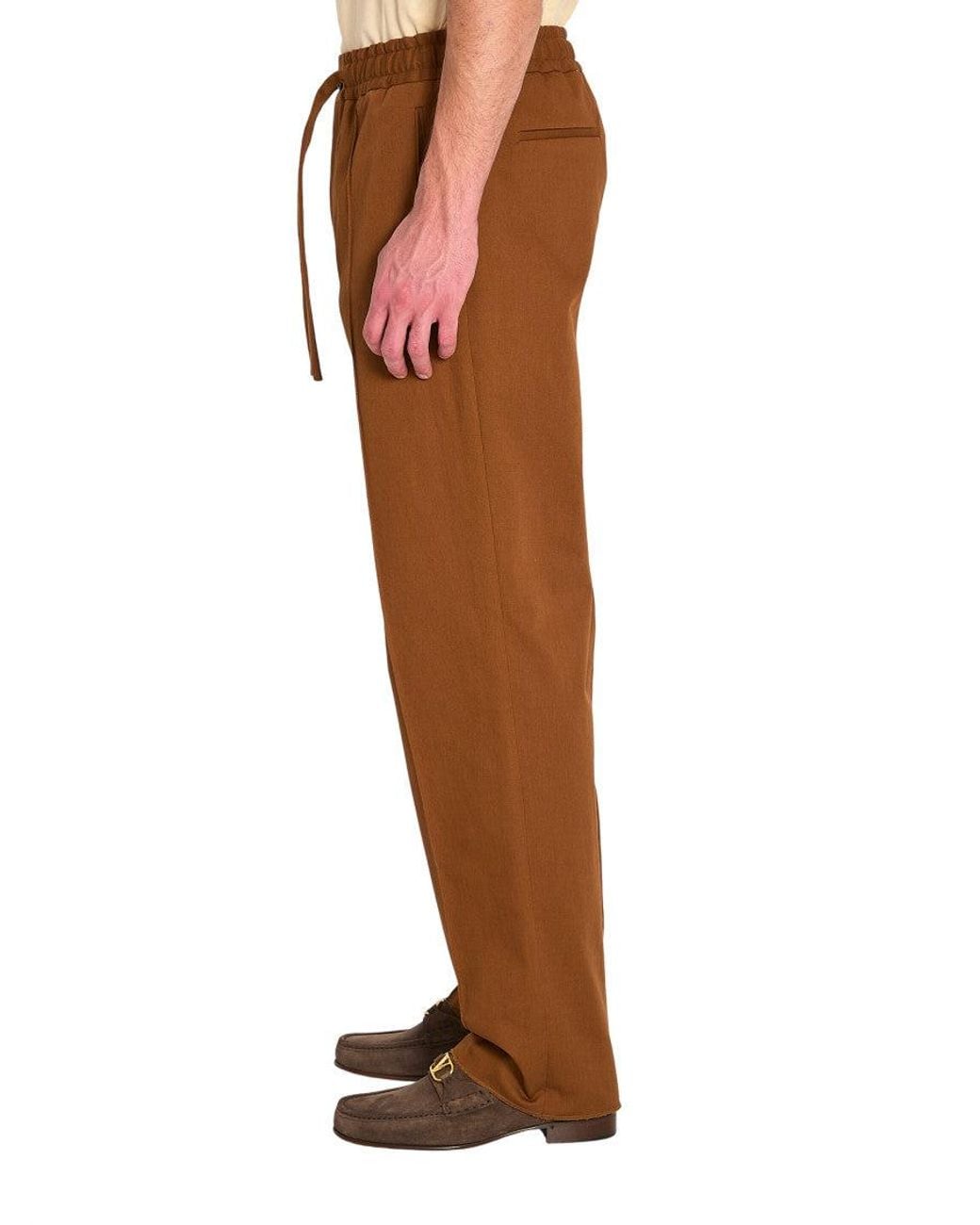 Valentino Brown Straight Trousers for men