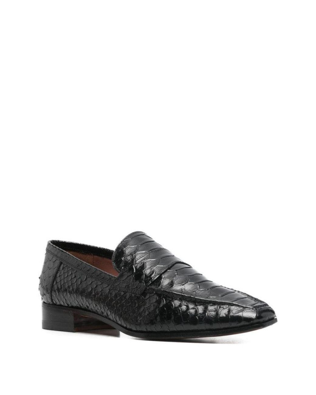 Paris Texas Black Alain Leather Loafers
