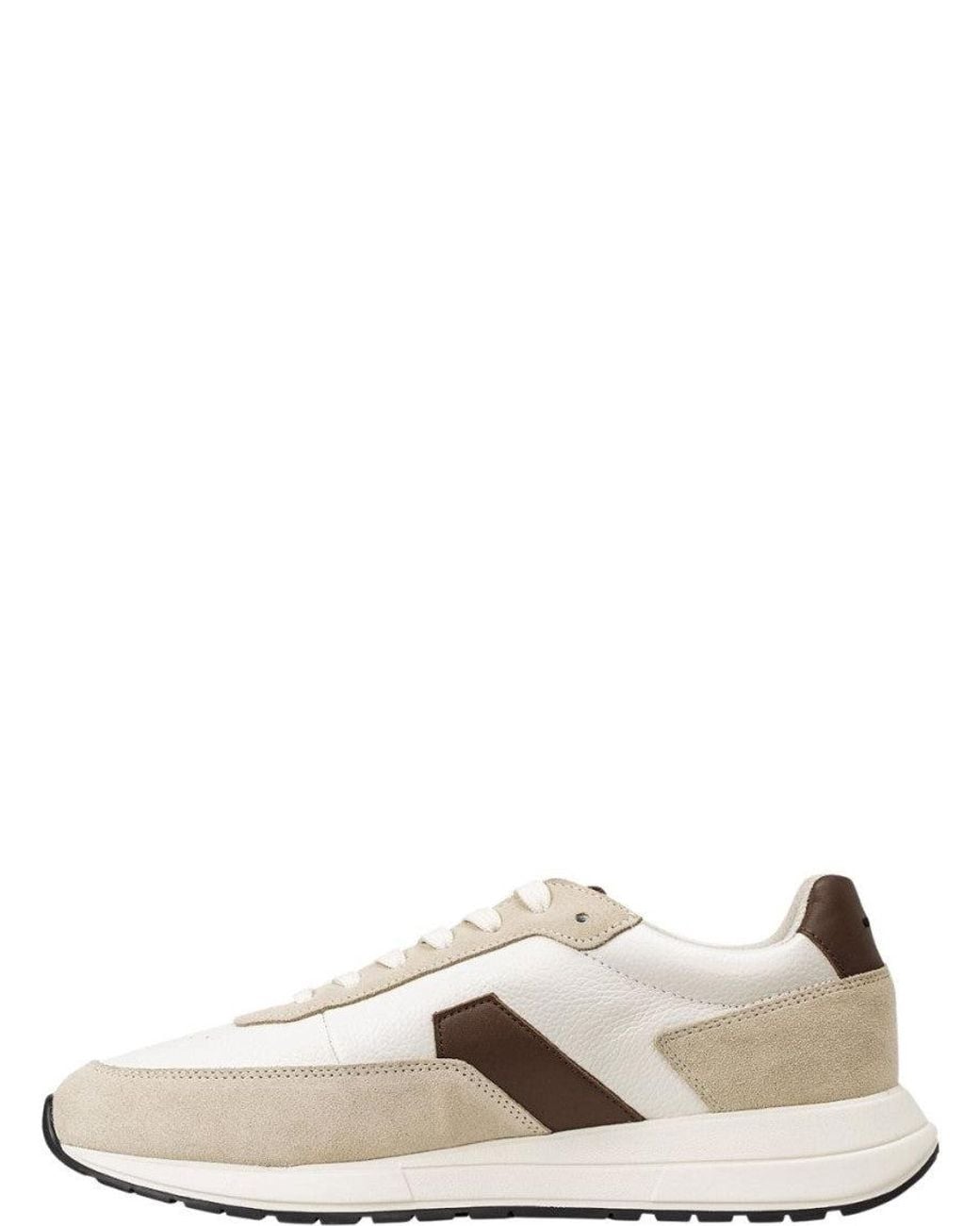 Boss Natural Color Block Sneakers for men