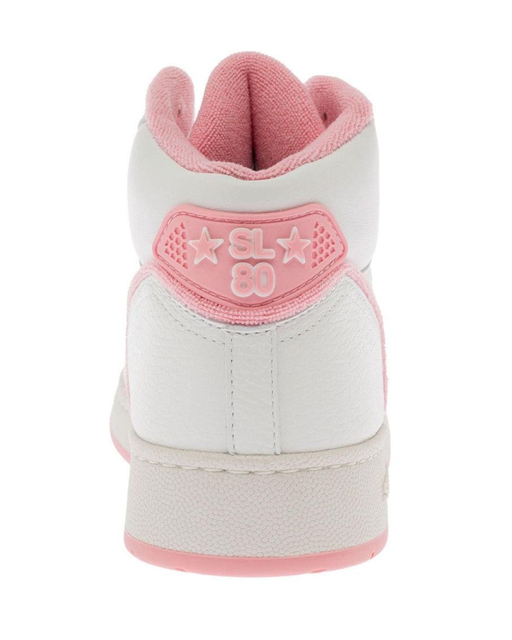 Saint Laurent White Lace Up Sneakers