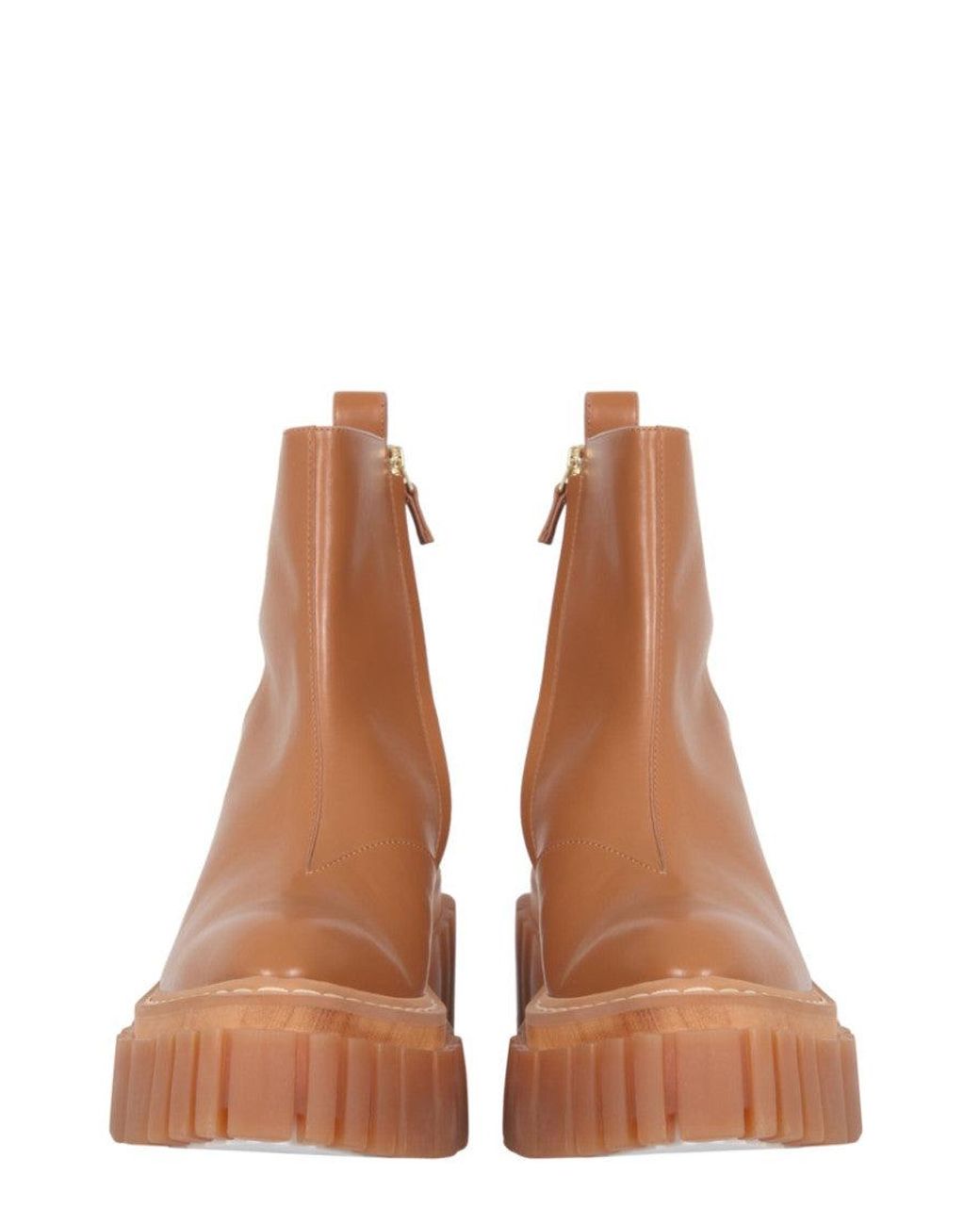 Stella McCartney Brown Zip Shoes