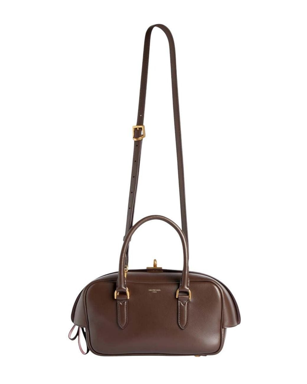 Balenciaga Brown Le 7 Small Duffle Bag