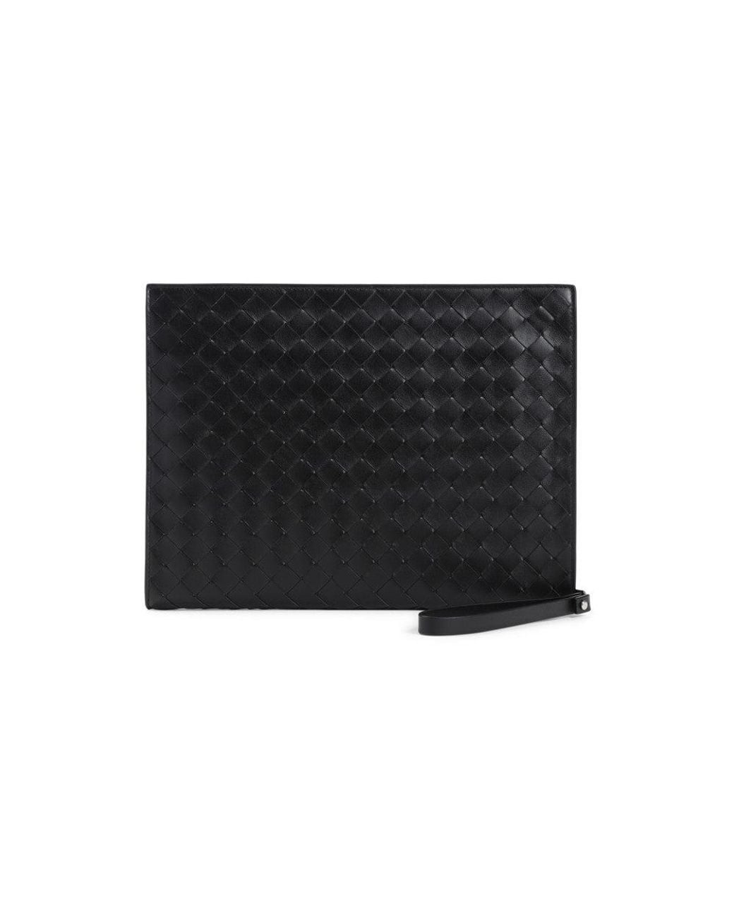 Bottega Veneta Black Intrecciato Clutch for men