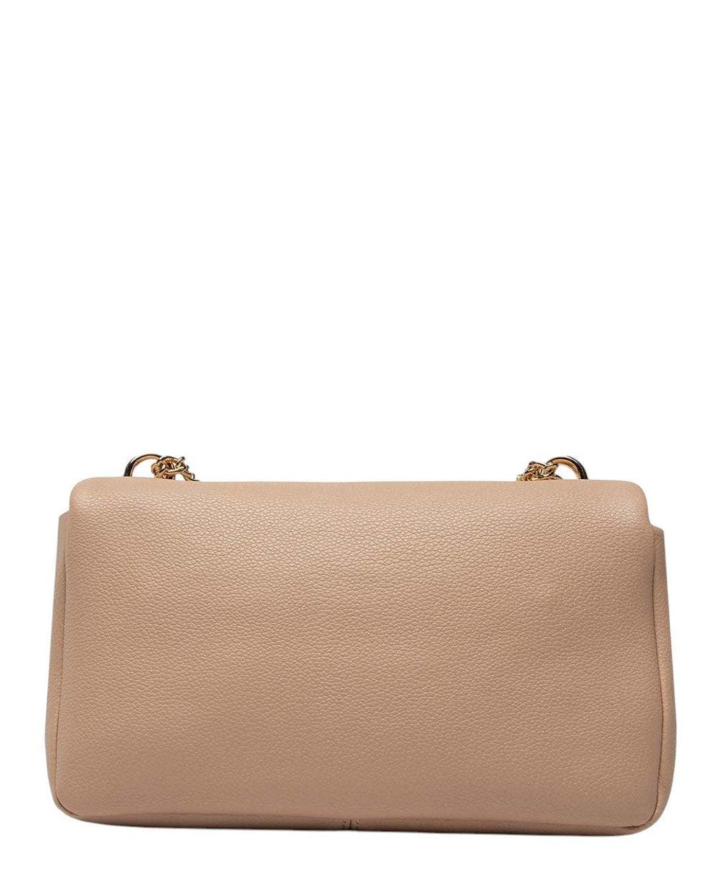 Love Moschino Brown Logo Small Shoulder Bag