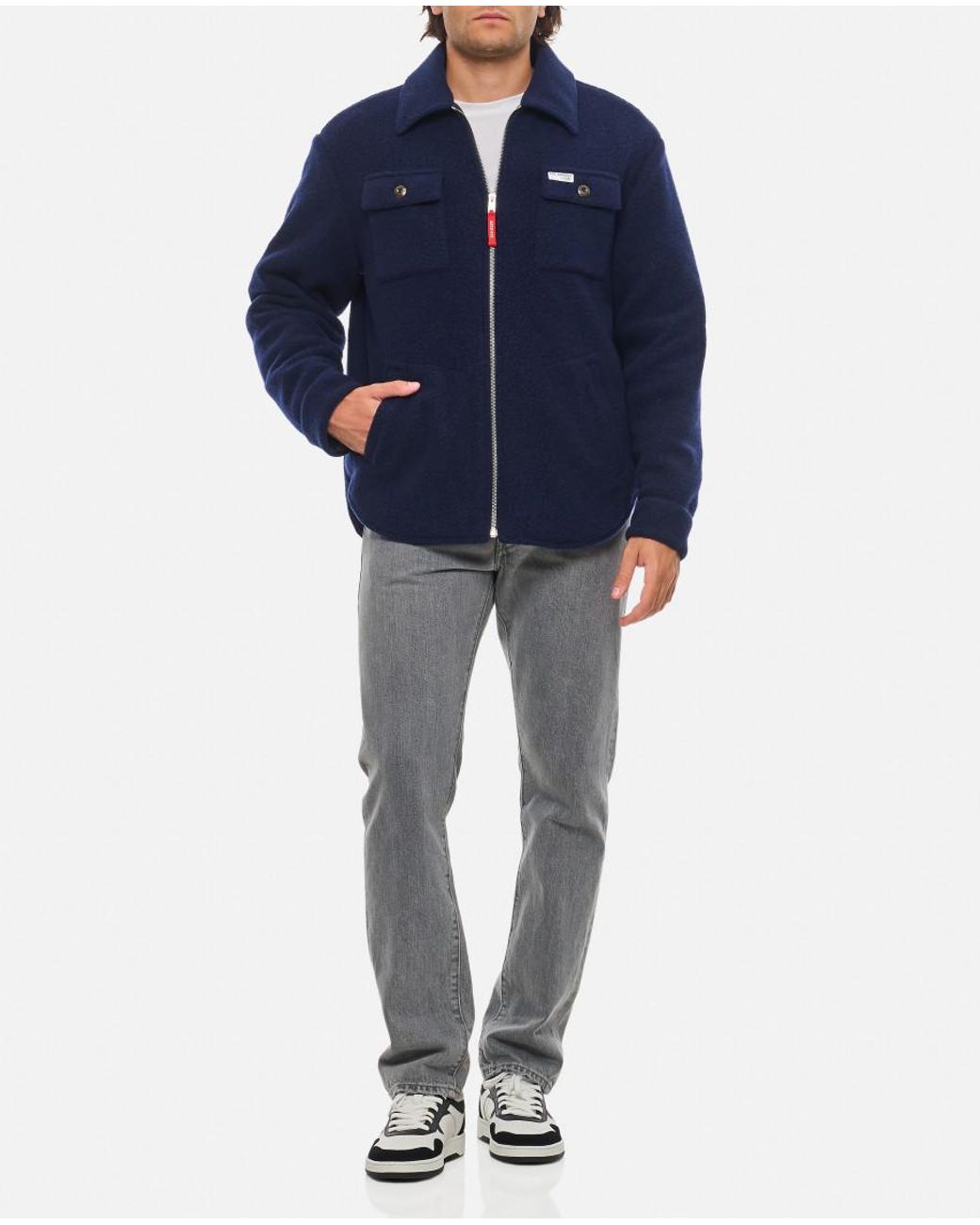 Fay Blue Overshirt Jacket for men