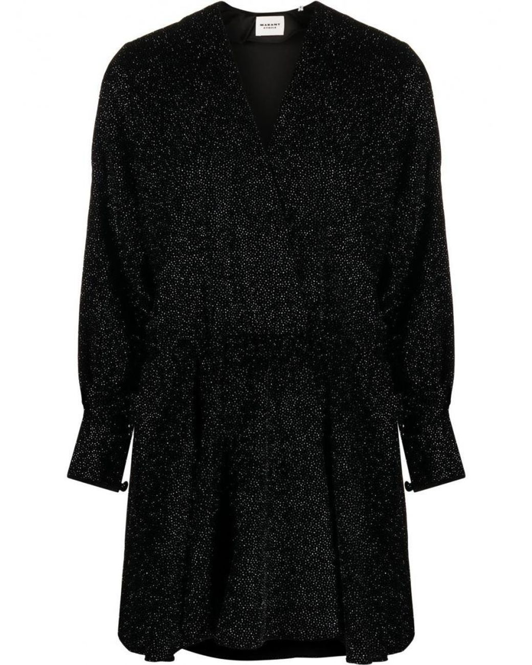 Isabel Marant Black Alexande Velvet Mini Dress