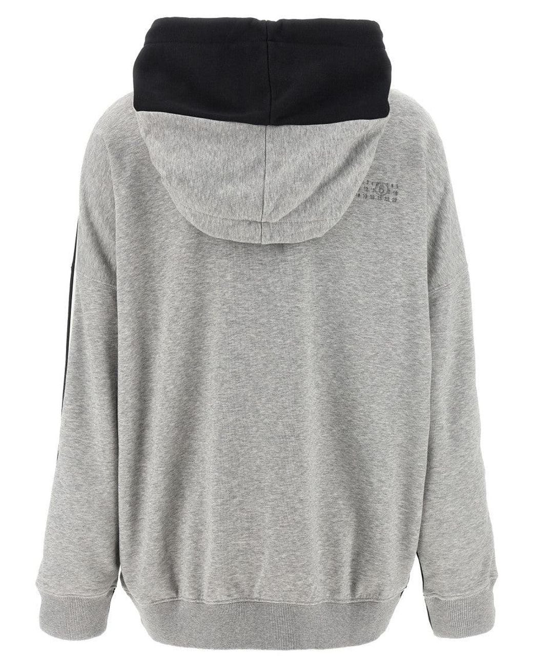 MM6 by Maison Margiela Black Double Front Hoodie