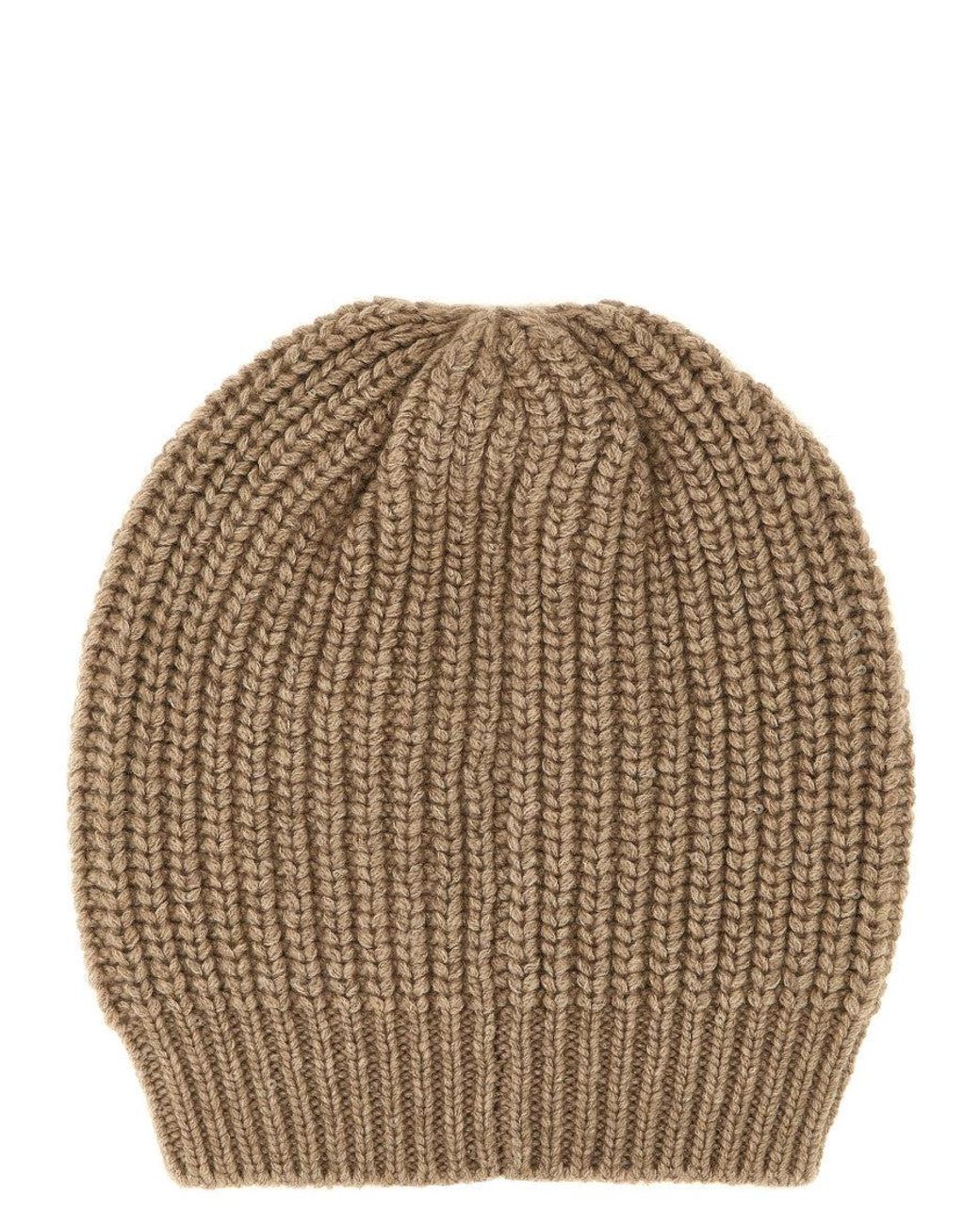 Brunello Cucinelli Brown 'Diamante' Cap