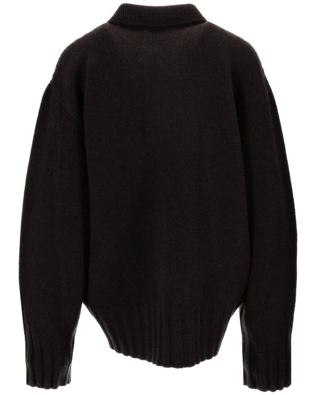 The Attico Black Wool Cardigan