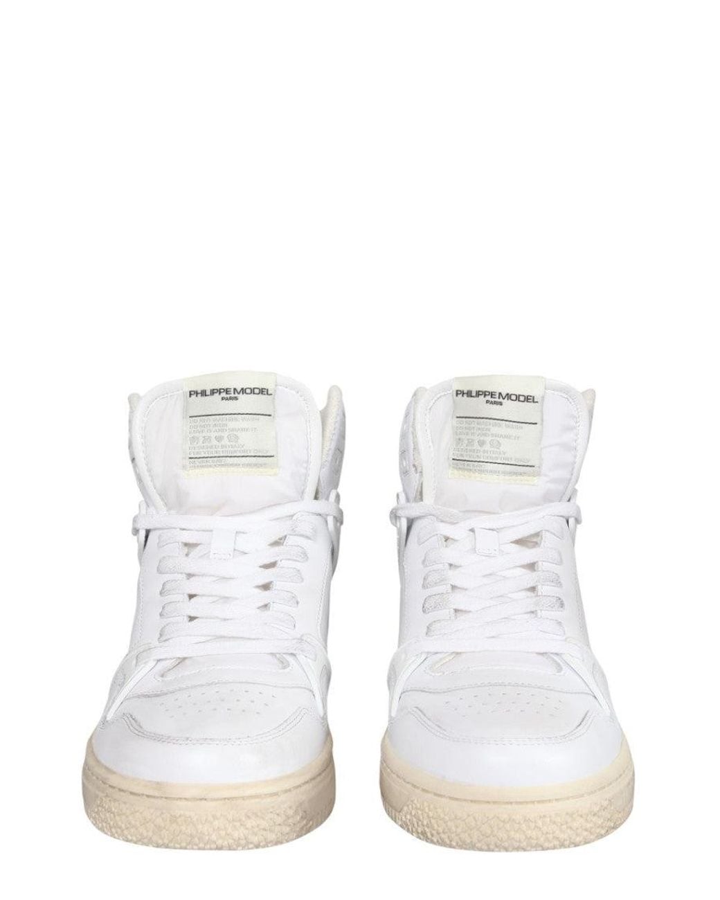 Philippe Model White Logo Sneakers