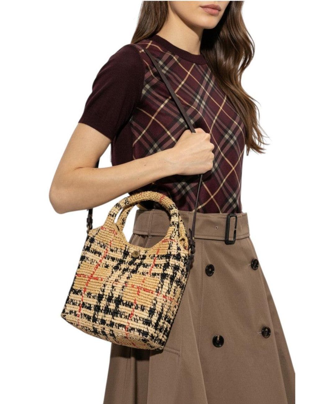 Burberry Metallic Margate Mini Tote