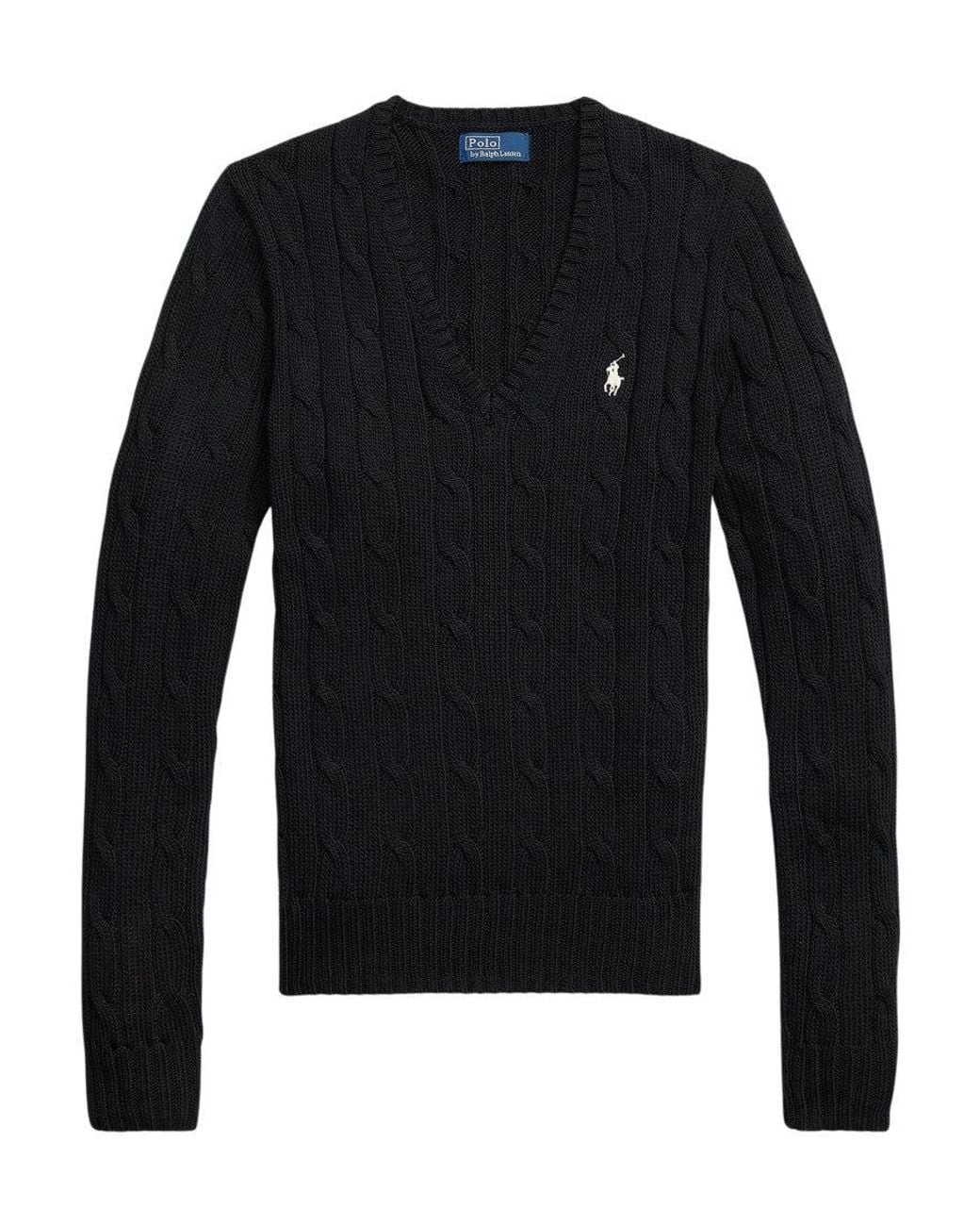 Polo Ralph Lauren Blue Knitted V-Neck Sweater