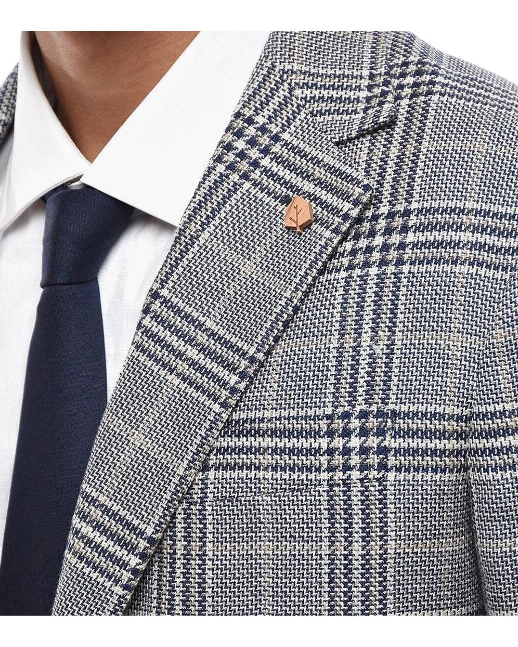 Corneliani Gray Notched Lapel Blazer for men