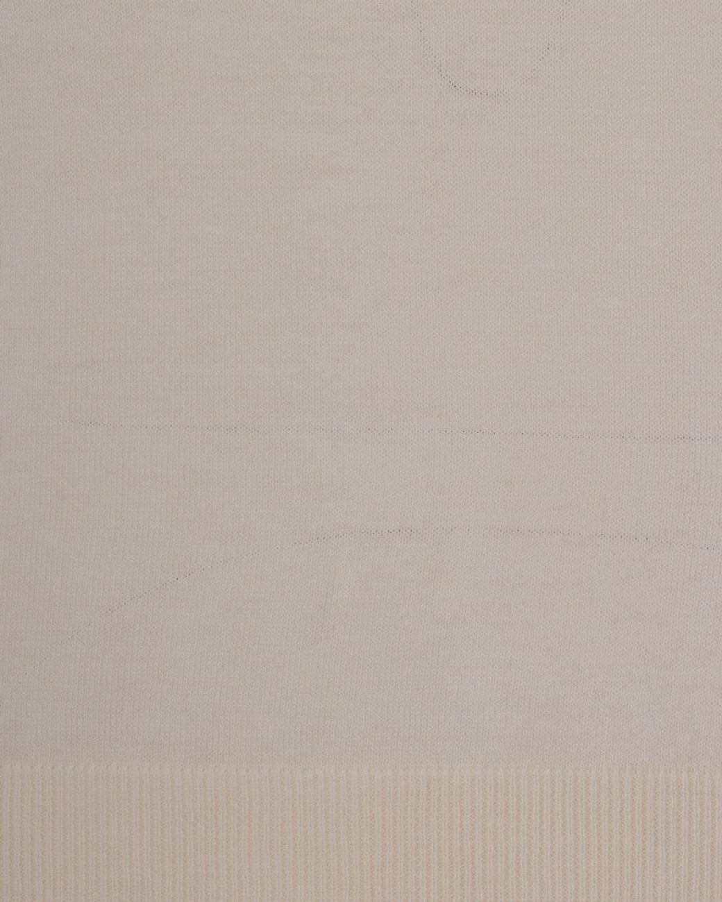 Max Mara White Off Solid Crew Neck Sweater