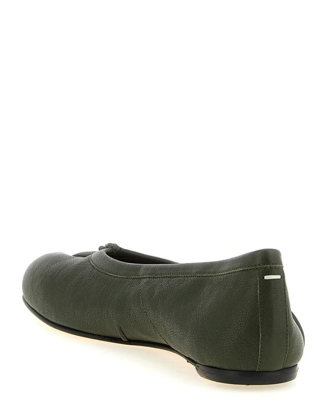 Maison Margiela Green Slip On Ballet Flats