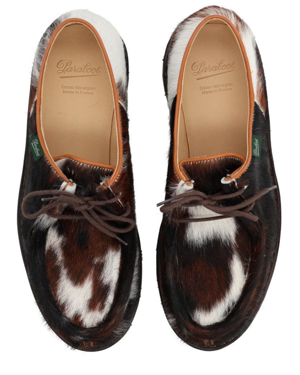 Paraboot Black Leather Dress Shoes for men