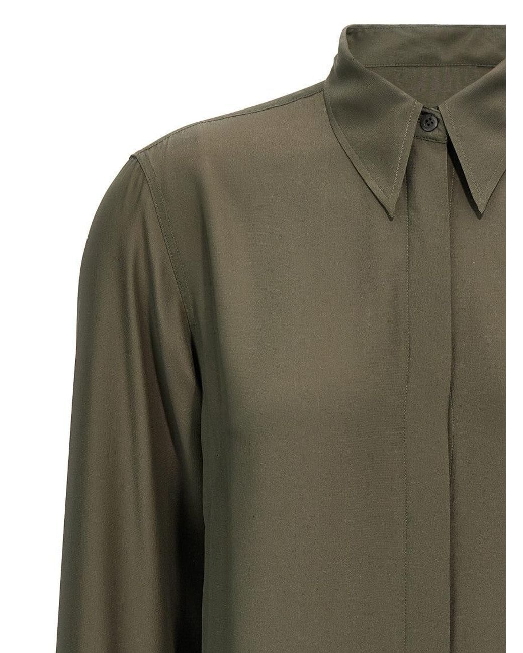 Dries Van Noten Green Chowy Shirt