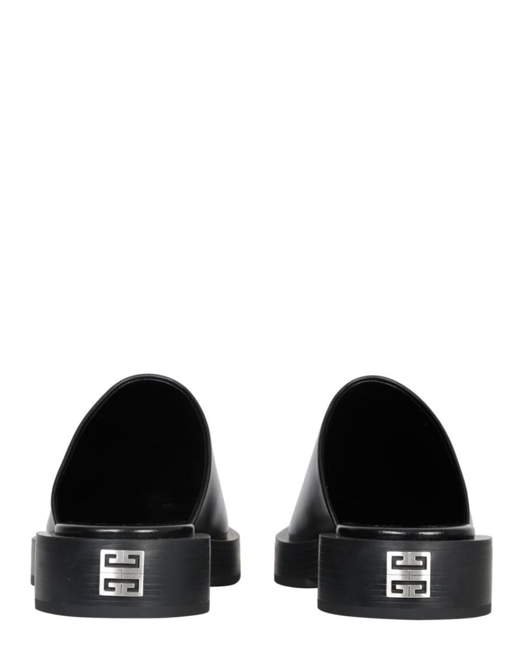 Givenchy Black Leather Squared Mule