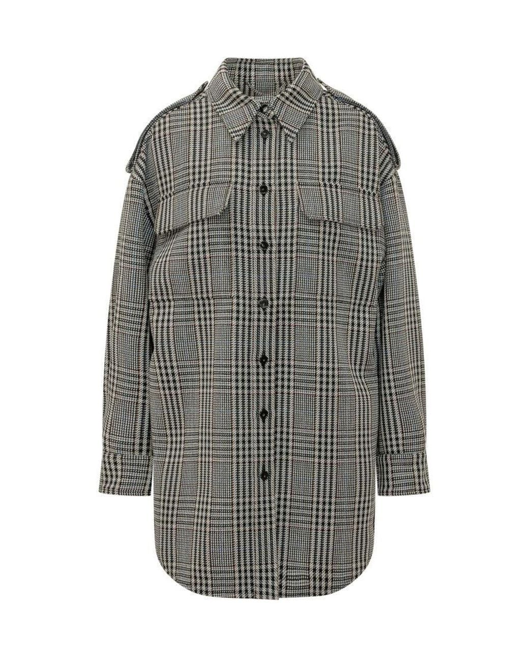 Stella McCartney Gray Sovrashirt Check Overshirt