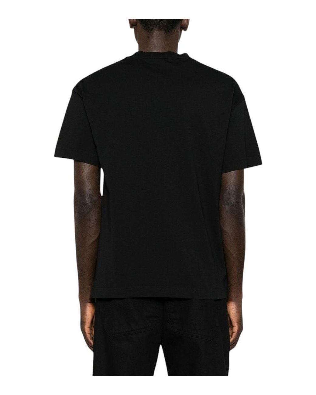 Palm Angels Black Logo Crew Neck T-Shirt for men