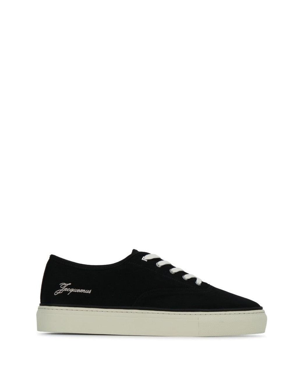 Jacquemus Black Lace-Up Sneakers for men
