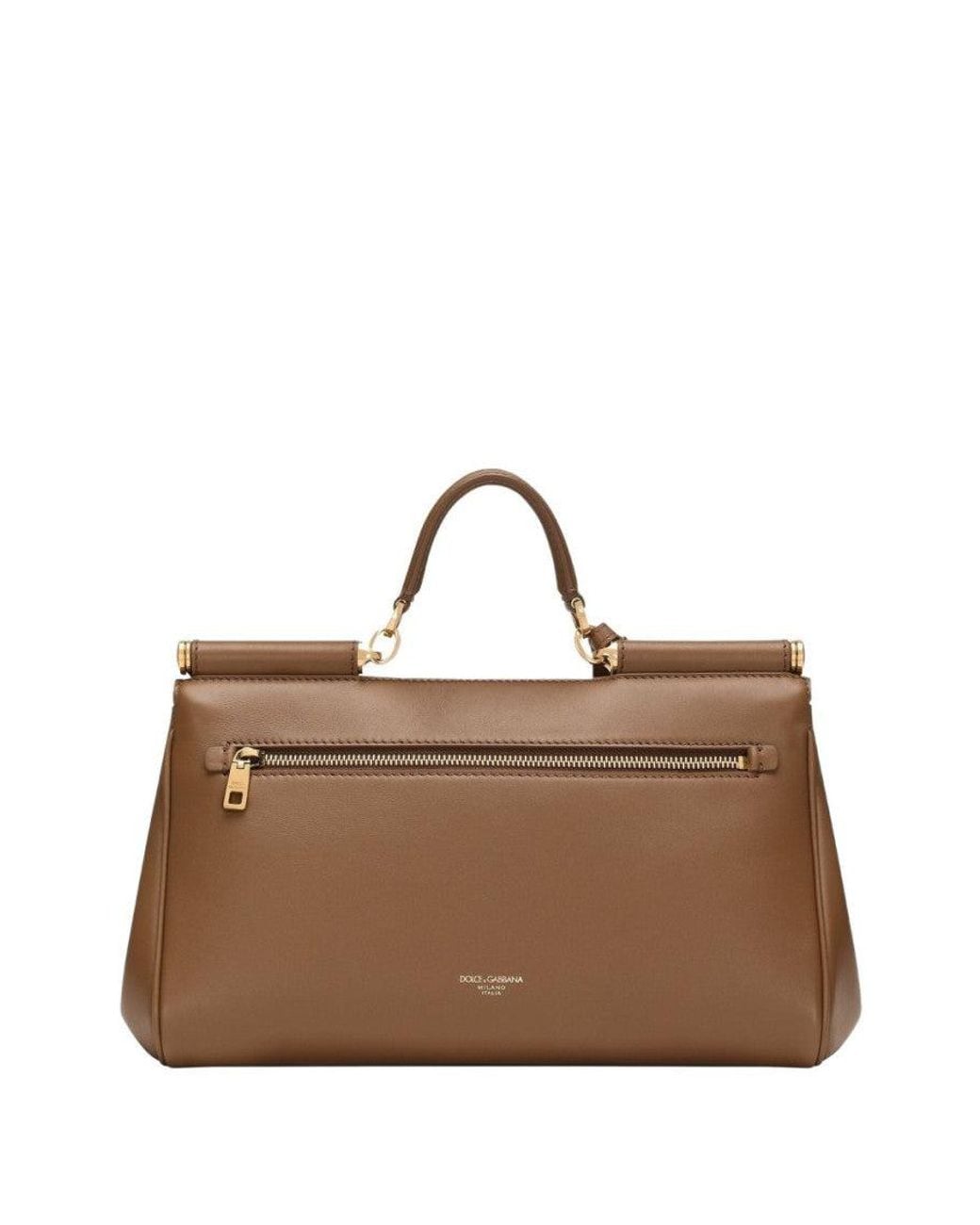 Dolce & Gabbana Brown Sicily Satchel