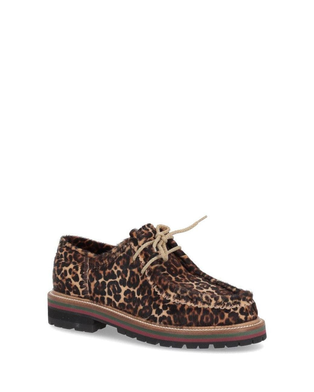 The Bekk Brown Print Round Toe Dress Shoes