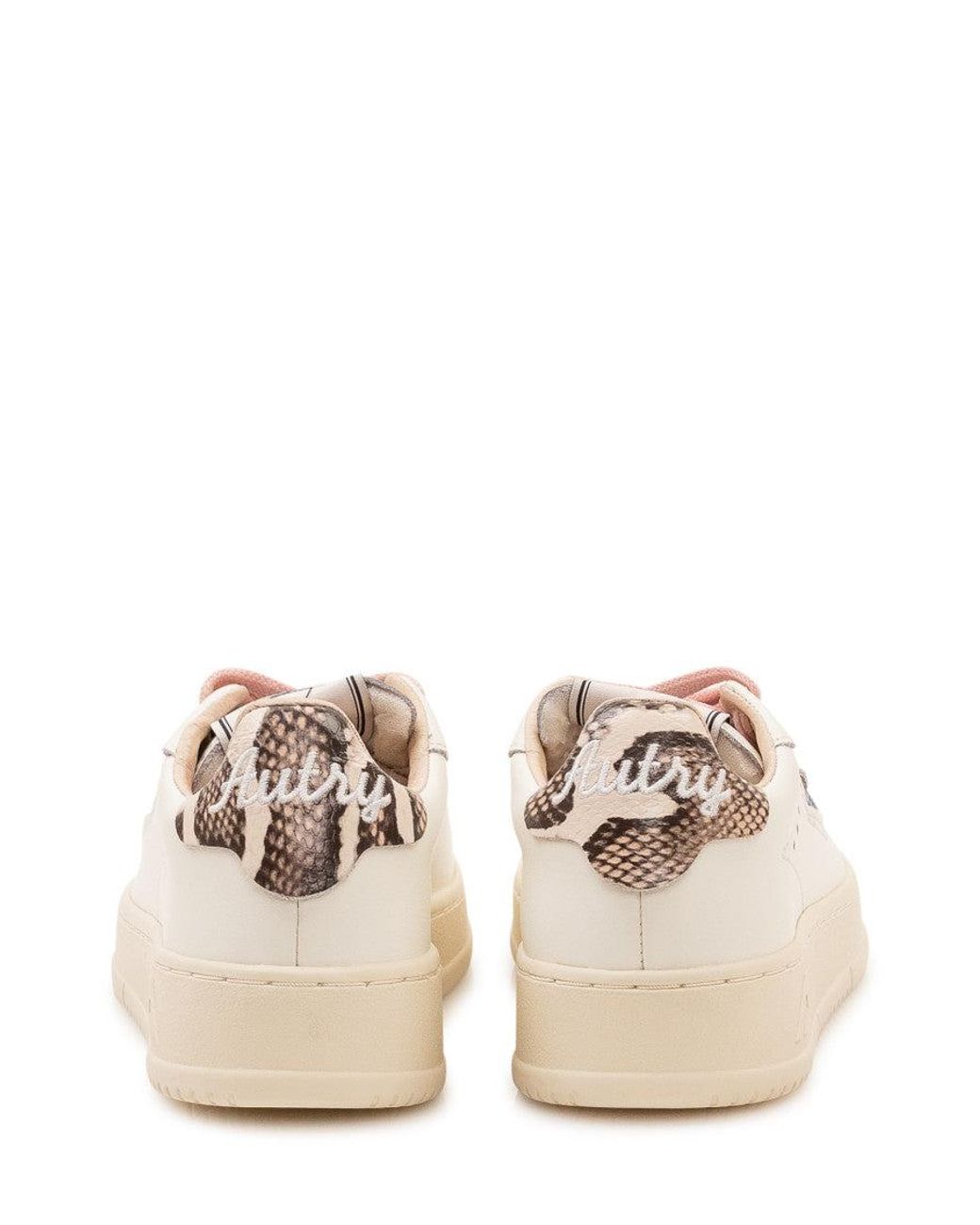 Autry Natural Off Lace Up Sneakers