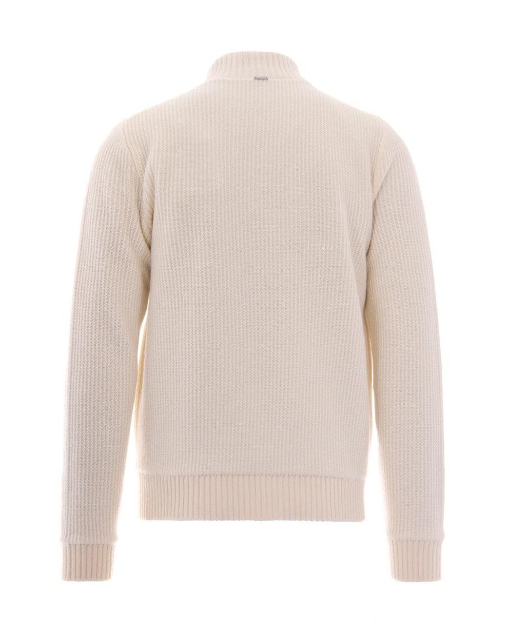 Herno Pink Off Knitted Cardigan for men
