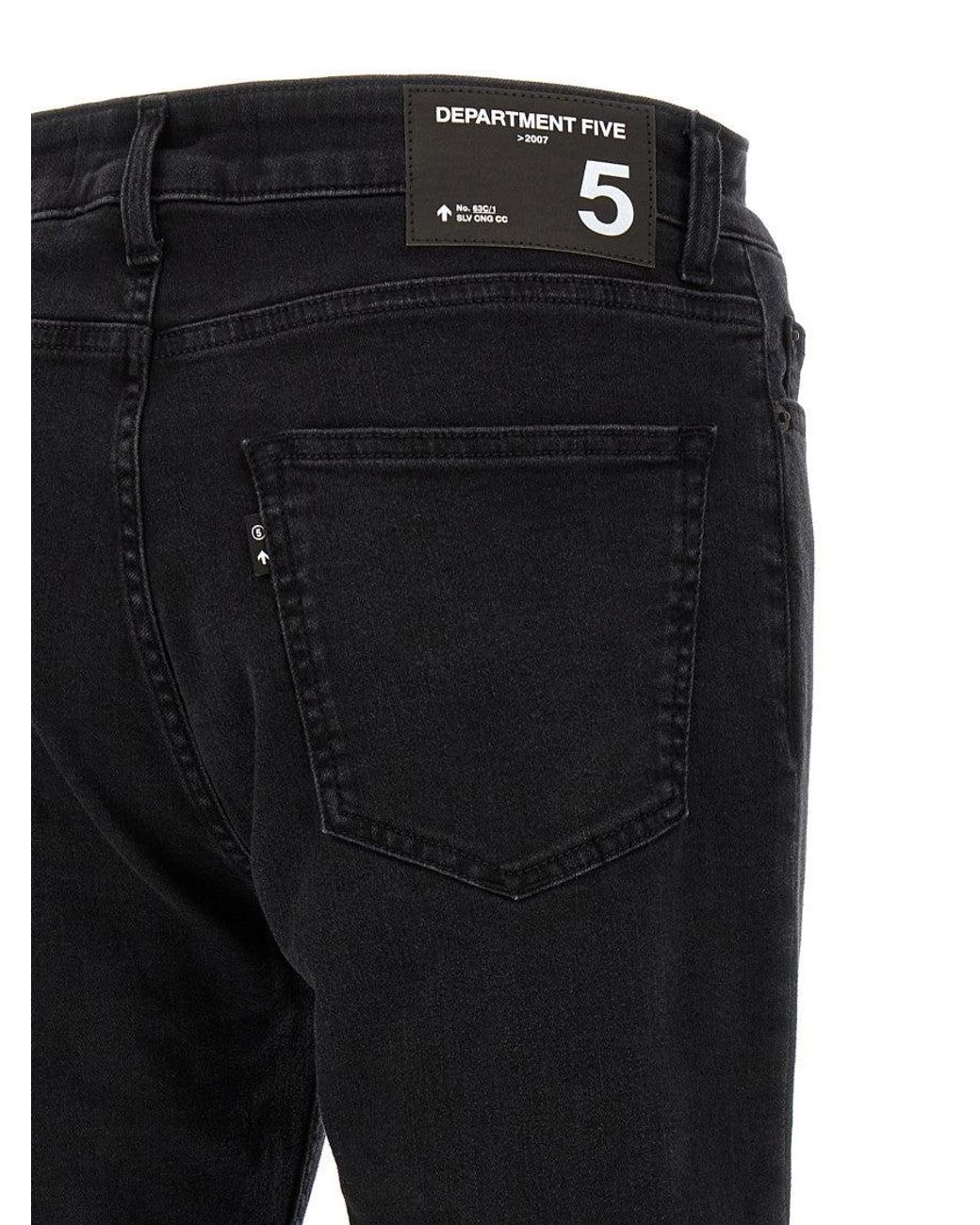 Department 5 Black Denim Jeans for men