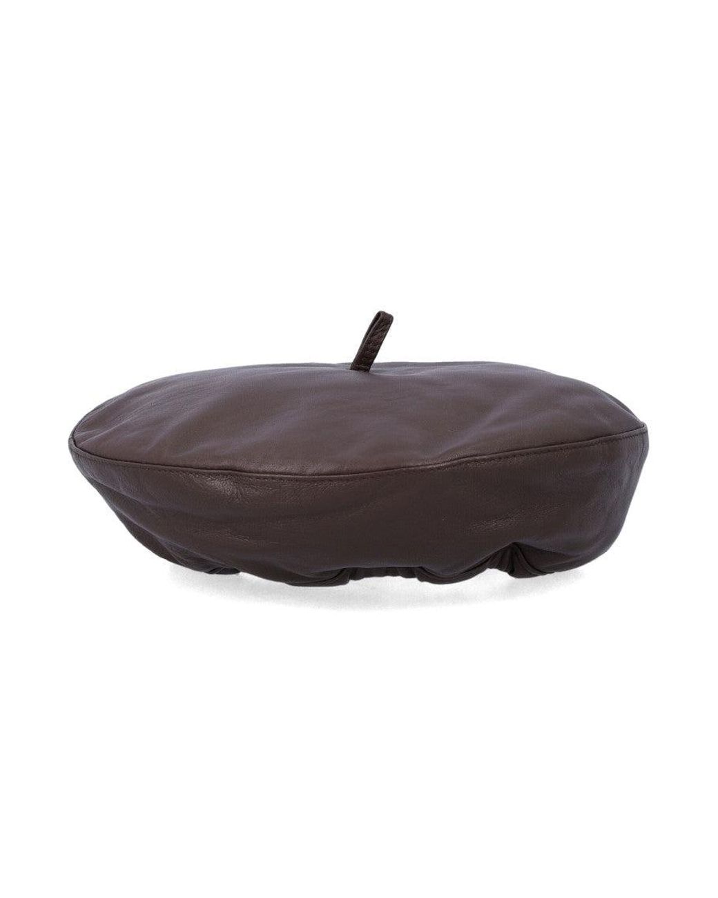 THE GARMENT Brown Solid Beret Hat