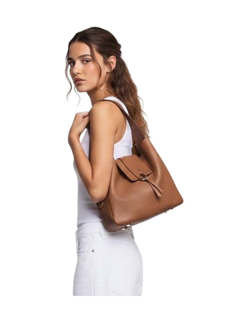 Hogan Brown Trend Small Hobo