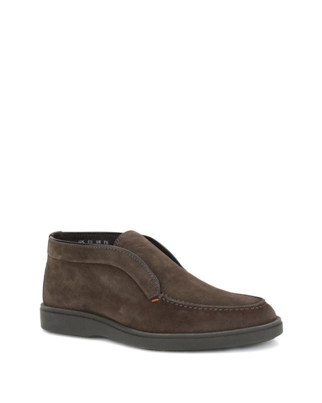 Santoni Brown Desert Boots for men